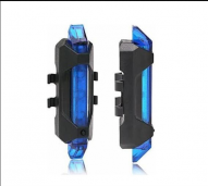 Lampu Belakang Sepeda LED Warna Biru Baterai Isi U...