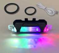 Lampu Belakang Sepeda LED Warna-warni Bisa Dicas I...